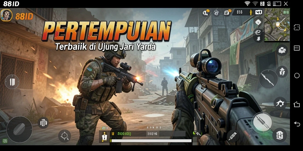 Tampilan gameplay intens dari 88ID yang memikat.