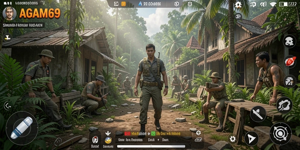 Tampilan gameplay menarik AGAM69 dengan berbagai aktivitas simulasi kehidupan.
