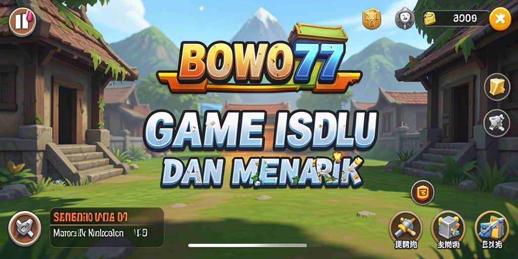 Tampilan gameplay BOWO77 yang menarik dan penuh warna.