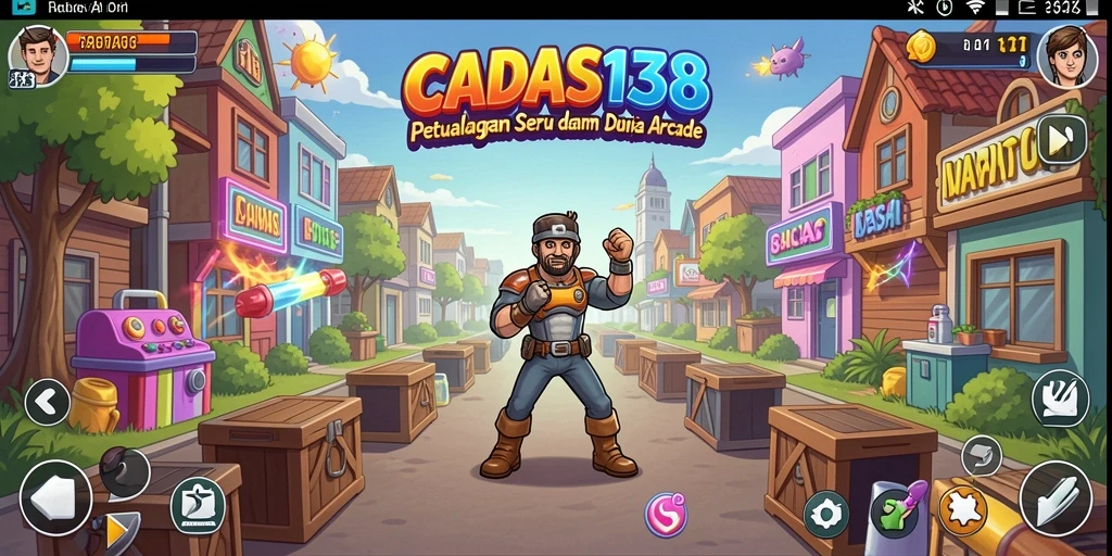 Screenshot utama CADAS138 menampilkan gameplay mendebarkan dalam dunia arcade.