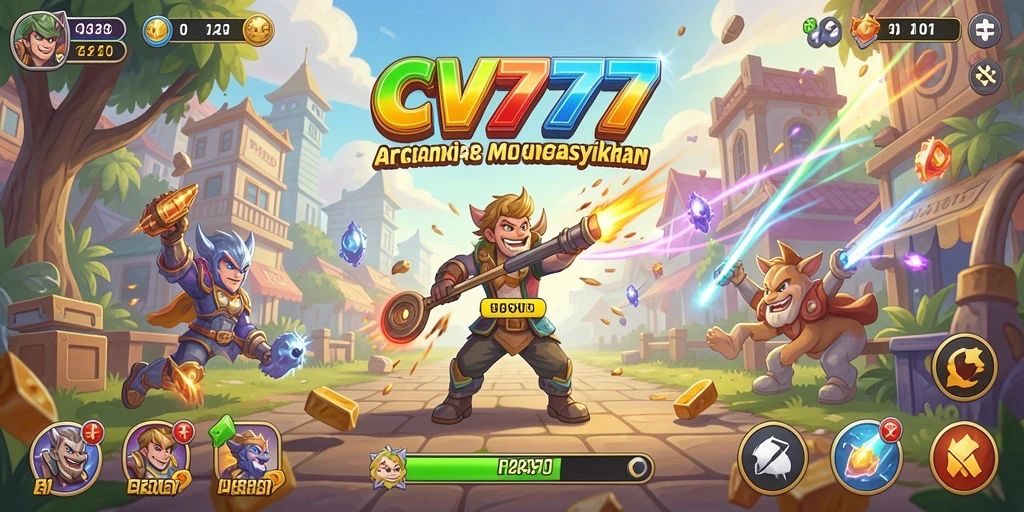 Tangkapan layar CV777 menampilkan aksi gameplay Arcade yang menarik.