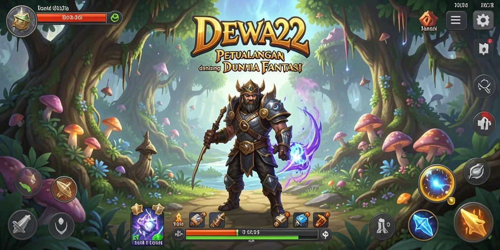 Gameplay DEWA22 menampilkan eksplorasi dunia petualangan yang menegangkan.