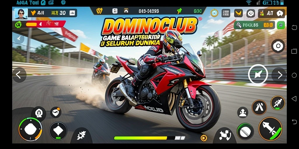 Screenshot memberikan gambaran balapan motor yang menegangkan dan realistis.