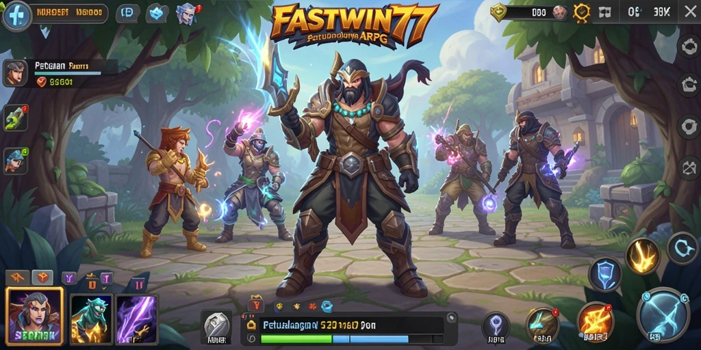 Tampilan aksi epic dalam permainan ARPG FASTWIN77.