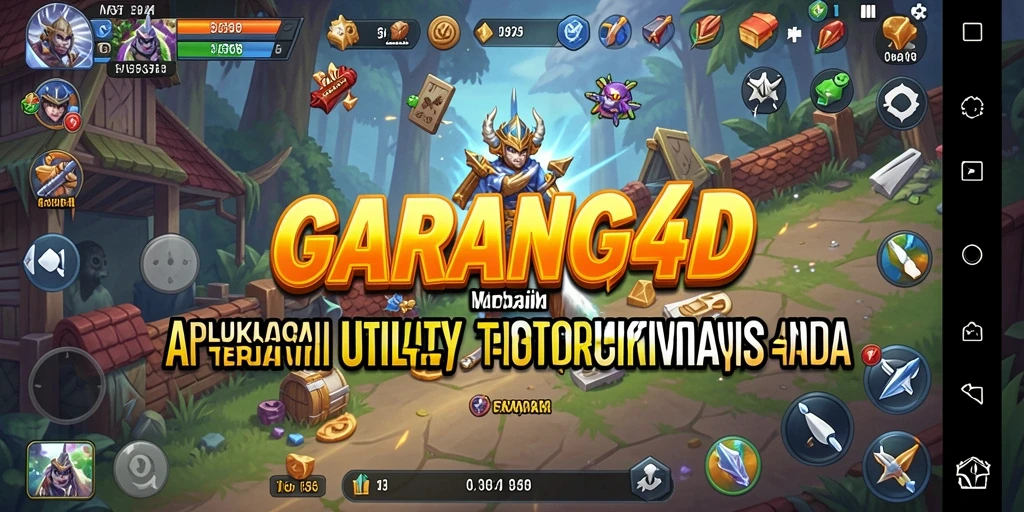 Tampilan antarmuka pengguna aplikasi GARANG4D yang modern dan intuitif.