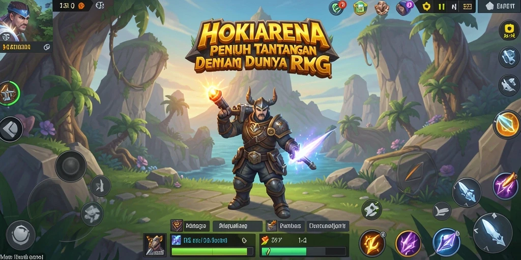Tampilan gameplay RPG HOKIARENA yang menarik dan dinamis.