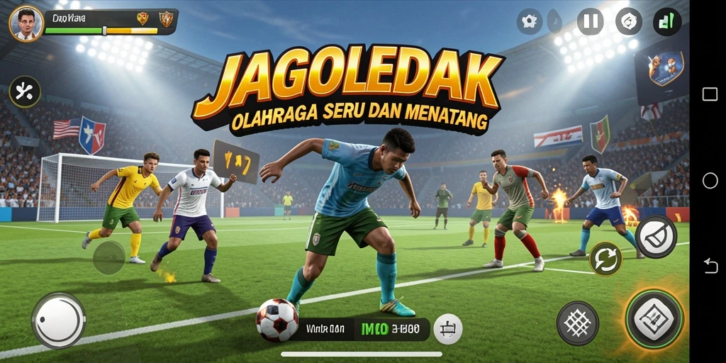 Tangkapan layar utama dari gameplay seru JAGOLEDAK.