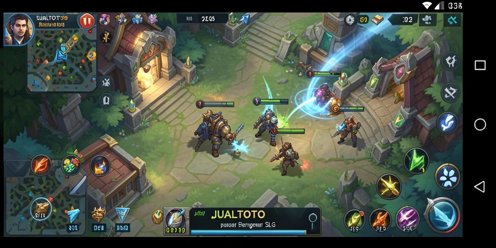 Tampilan gameplay JUALTOTO yang mendebarkan dan strategis.