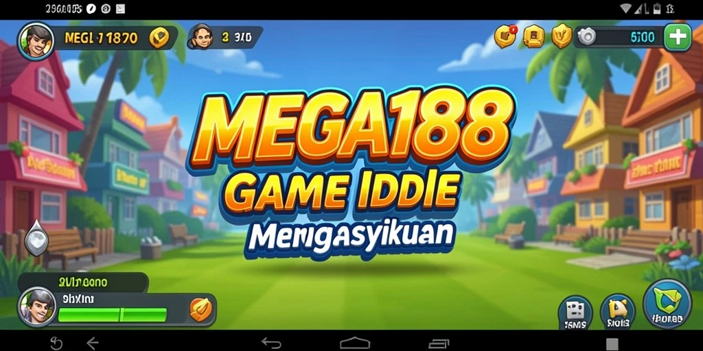 Tampilan gameplay MEGA188 dengan grafik cerah dan karakter menarik.