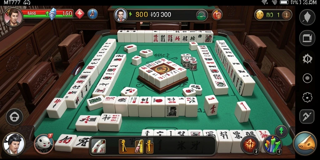 Tampilan screenshot game Mahjong yang menampilkan suasana seru gameplay.