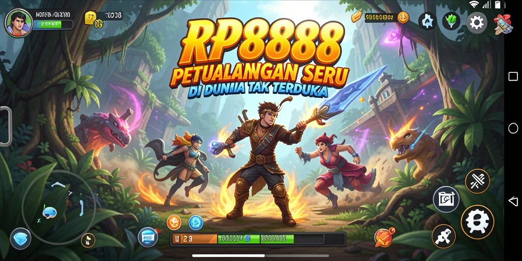 Gameplay RP888 yang seru dalam menjelajahi dunia petualangan.