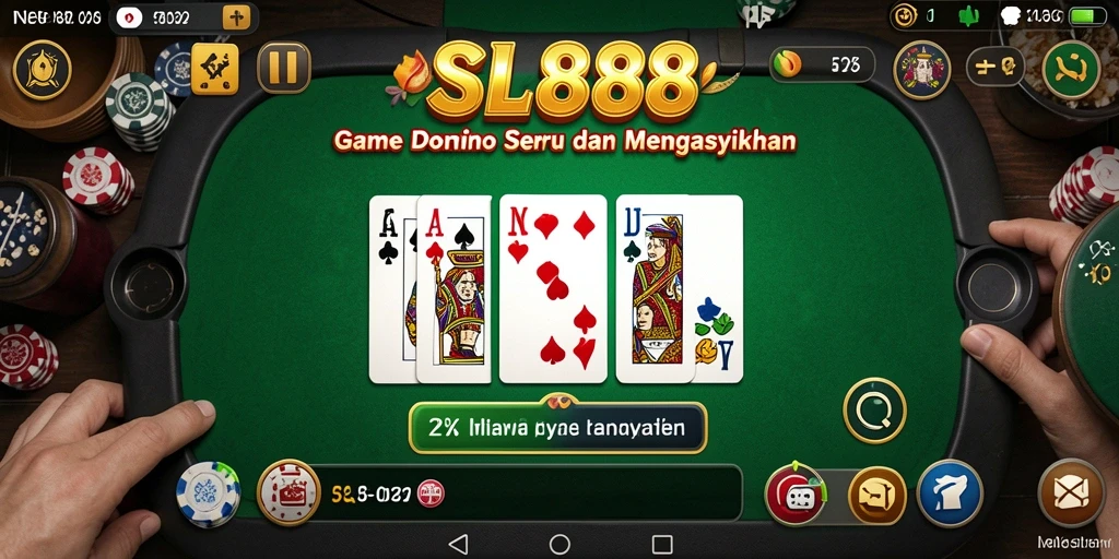 Tampilan gameplay menarik dari SL888 saat bermain domino.