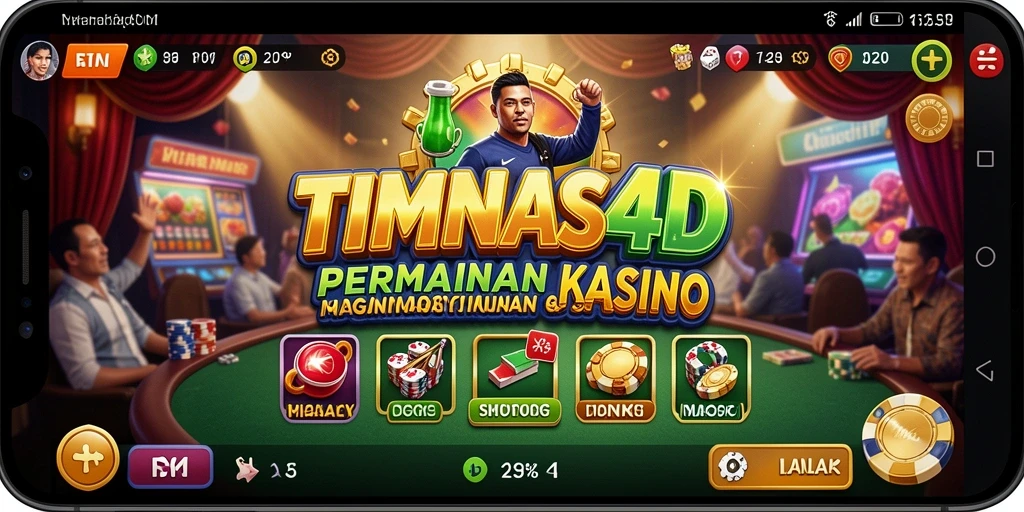 Tampilan menarik dari gameplay Kasino di TIMNAS4D.