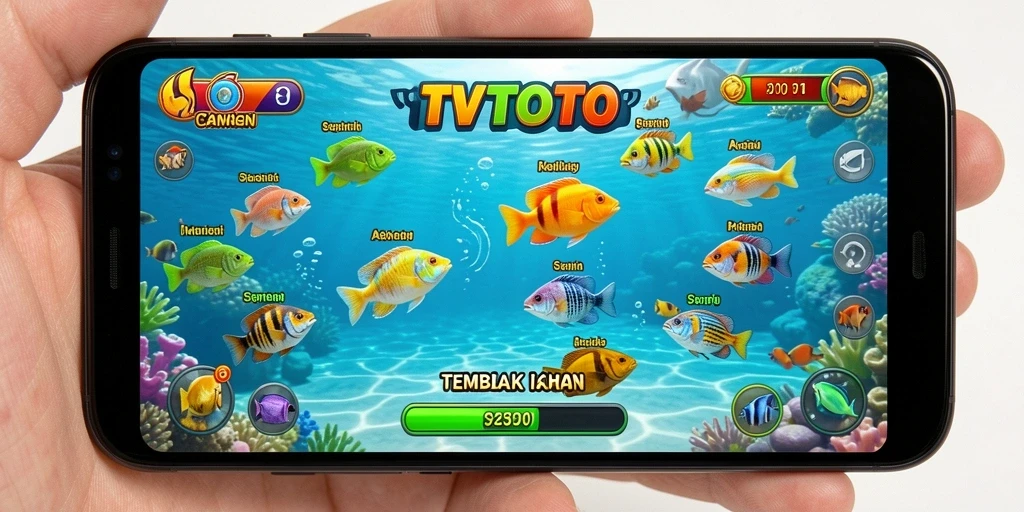 Screenshot gameplay Tembak Ikan yang seru di TVTOTO.